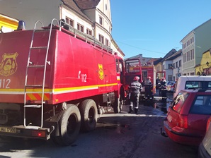 incendiu centrul mediasului mic